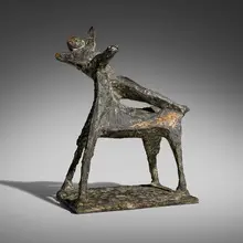 Composizione by Marino Marini, 1955-56, patinated bronze with hand-carving, sold Sep 2026