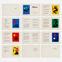 Fêtes by Alexander Calder, 1971, etching and aquatint in colors on Arches, sold Oct 2026