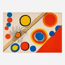 Nid d'araignée by Alexander Calder, 1975, lithograph in colors, sold Oct 2026