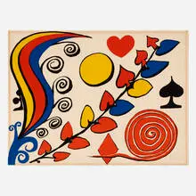 Les fleurs by Alexander Calder, 1975, lithograph in colors, sold Oct 2026