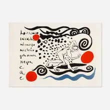 Lo oscuro invade by Alexander Calder, 1970, lithograph in colors on Arches, sold Oct 2026