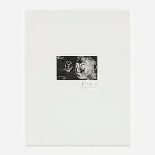 Autoportrait avec une femme (from the 156 Series) by Pablo Picasso, aquatint on Vélin de Rives, sold Oct 2026
