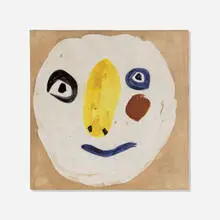 Tête Polychrome by Pablo Picasso, 1961, white earthenware with colored engobe and enamel under glaze, sold Oct 2026