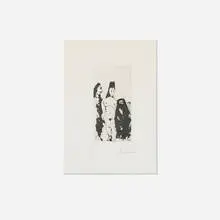 Célestine, Maja et complice masculin (from La Serie 347) by Pablo Picasso, 1968, aquatint on BFK Rives, sold Oct 2026