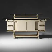 Rare Elling cabinet by Gerrit Rietveld, lacquered beech, sold Jun 2020