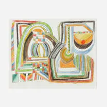 Untitled (number 49) by Vita Petersen, 2005, colored pencil and graphite on paper, sold Jun 2022