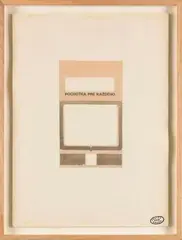 Un délice pour tous (Pochutka pre kazdeho) by Július Koller, Collage:, sold Dec 2020