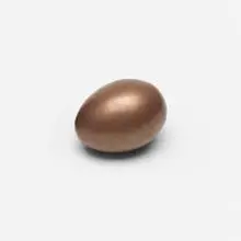 Egg paperweight by Carl Auböck, c. 1940, brass, lacquered wood, sold Aug 2019