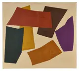 Modules dans l'espace, 1977 by René Roche, Acrylique sur toile, sold Sep 2017