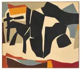 Signe mural, 1975 by René Roche, Acrylique sur toile, sold Sep 2017