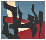 Signe mural, 1975 by René Roche, Acrylique sur toile, sold Sep 2017
