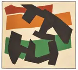 Signe mural, 1976 by René Roche, Acrylique sur toile, sold Sep 2017
