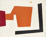 Composition, 1970 by René Roche, Acrylique sur toile, sold Sep 2017