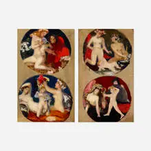 Two works by Frederick William MacMonnies, oil on canvas, sold Nov 2021