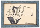 Etude pour sculpture, 1974 by René Roche, Dessin sous verre, sold Sep 2017