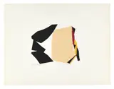 Composition, 1975 by René Roche, Collage sur papier, sold Sep 2017