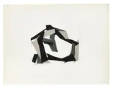 Composition, 1975 by René Roche, Collage sur papier, sold Sep 2017
