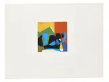 Composition, 1974 by René Roche, Collage sur papier, sold Sep 2017
