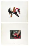 Composition, 1975 by René Roche, Deux collages sur papier, sold Sep 2017