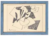 Etude pour sculpture, 1974 by René Roche, Dessin sous verre, sold Sep 2017