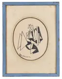 Etude pour sculpture, 1974 by René Roche, Dessin sous verre, sold Sep 2017