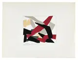 Composition, 1975 by René Roche, Collage sur papier, sold Sep 2017