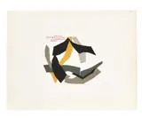 Composition, 1975 by René Roche, Collage sur papier, sold Sep 2017