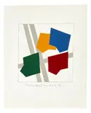 Composition, 1979 by René Roche, Collage sur papier, sold Sep 2017