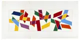 Composition circa 1980-1981 by René Roche, Collage sur papier, sold Sep 2017