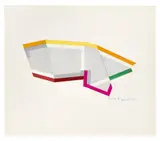 Composition, 1985 by René Roche, Collage sur papier, sold Sep 2017