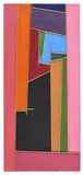 Composition, circa 1970 by René Roche, Acrylique sur toile et relief en bois, sold Sep 2017
