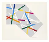 Composition, 1984 by René Roche, Collage sur papier, sold Sep 2017