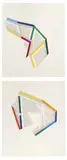 Composition, 1985 by René Roche, Deux collages sur papier, sold Sep 2017