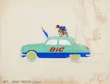 Maquette pour Bic by Félix Aublet, 1953, Gouache et feutre sur papier calque (taches), sold Nov 2017