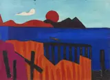 Paysage marin by Félix Aublet, Huile sur toile, sold Nov 2017