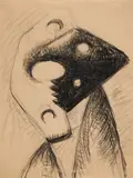 Femme à l’enfant - Femme dans un fauteuil - Le baiser - Circa 1935-1940 by Félix Aublet, Gouache sur papier ; Collage et crayon sur papier ; Crayon et fusain sur, sold Nov 2017
