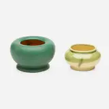 Vases, set of two by Alexander W. Robertson, c. 1914, glazed earthenware, sold Apr 2021