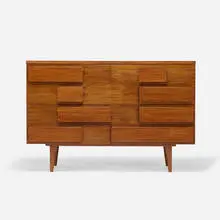 Cabinet from a New York interior by Thierry Despont by Gio Ponti, 2014, walnut, sold Apr 2021