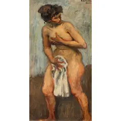 Untitled by Raphael Soyer, oil on canvas, sold Oct 2026