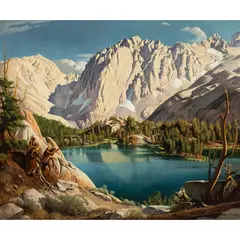 Mt. Temple Crag by Robert Clunie, oil on canvas, sold Oct 2026