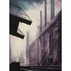 Untitled by Eyvind Earle, etching with aquatint, sold Oct 2026