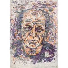 Jackson State II by Robert Carston Arneson, 1988, lithograph, sold Oct 2026