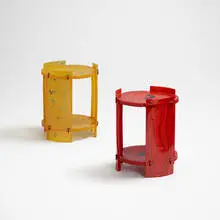 Nobody's Perfect tables, set of two by Gaetano Pesce, 2002-03, resin, sold May 2018