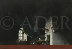 Décor pour Faust, 1er acte by Cassandre, 1945, Gouache, sold Apr 2017