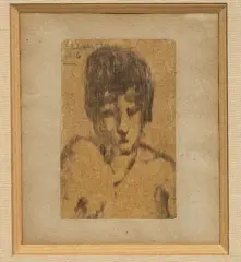 Nu en buste by Pierre Combet-Descombes, 1916, Monotype verni sur papier, sold Oct 2026