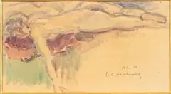 Nu couché by Pierre Combet-Descombes, 1926, Aquarelle, sold Oct 2026