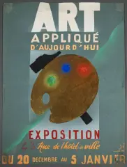 Sans titre by René-Maria Burlet, Affiche pour l'exposition « Art appliqué aujourd'hui » à l'Hôtel de Ville de Lyon, circa, sold Oct 2026