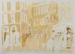 Rome by Jean Fusaro, Lithographie en couleurs, sold Oct 2026