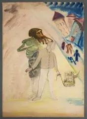 L'illusion by Marcel Avril, Aquarelle et encre (plume) sur papier, sold Oct 2026
