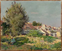 VALLEE DE LA BIEVRE by Maximilien Luce, 1885, Huile sur toile, sold Apr 2016